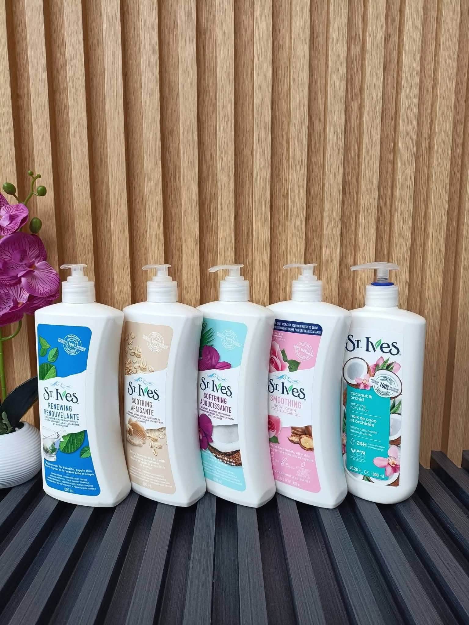 St Ives body lotion 600ml
