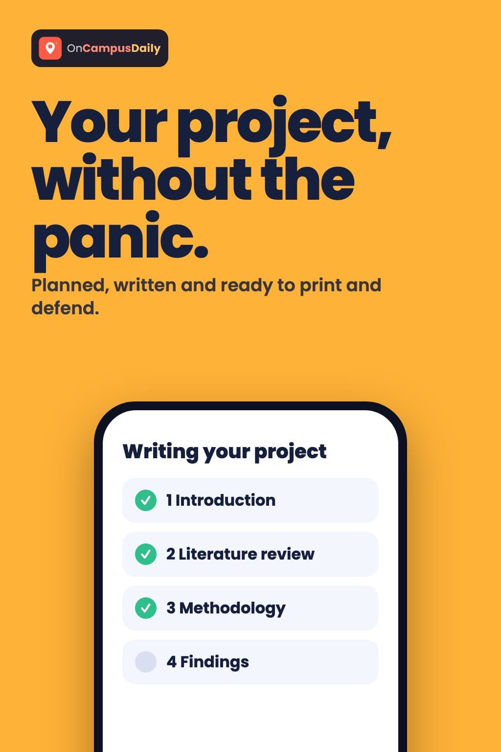 Your Final-Year Project, Without the Panic